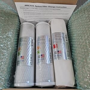 APEC Reverse Osmosis R.O. System Filter System - 3 Filters NEW